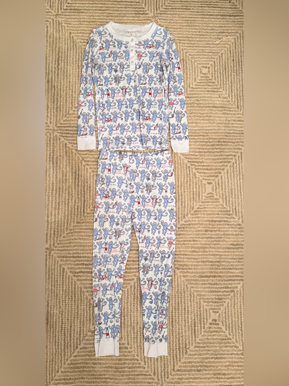 Roller Rabbit Kids Hamptons Monkey Pajamas